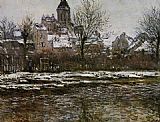 Church at Vetheuil Snow by Claude Monet